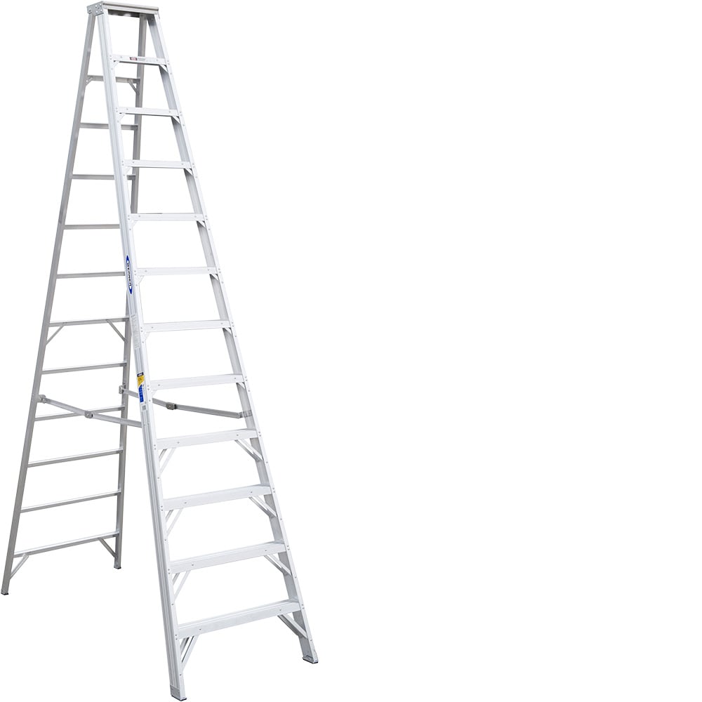Werner 400 12-ft Aluminum Type 1AA-375-lb Load Capacity Step Ladder 412