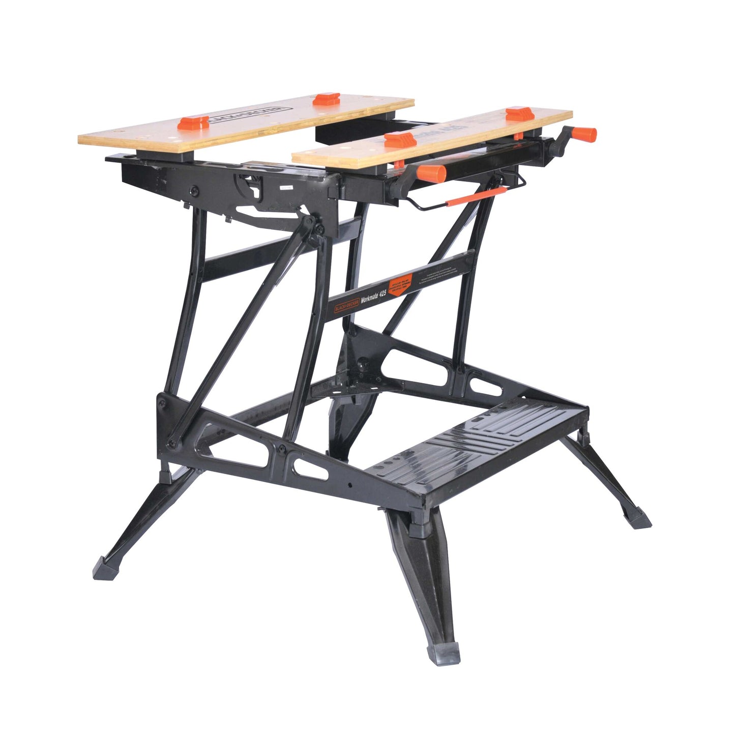 BLACK+DECKER 29-in L x 33.07-in H Black Wood Adjustable Height Portable Work Bench WM425