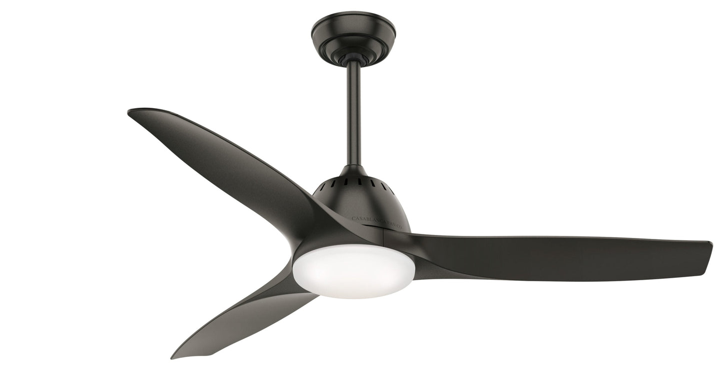 Casablanca Wisp 52-in Integrated LED Noble Bronze with Noble Bronze Blades With Light and Remote ( 3 -Blade ) 877711