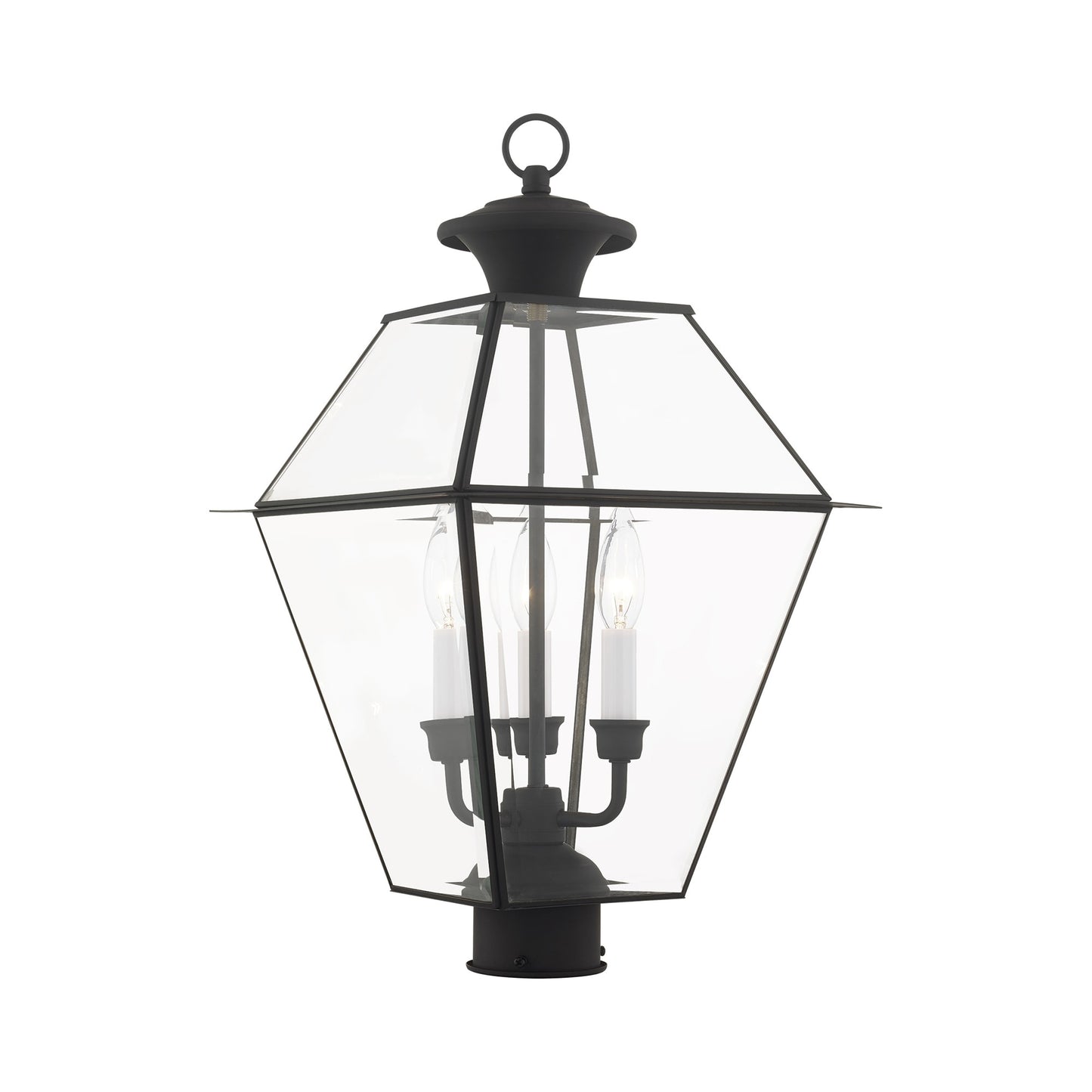 Livex Lighting Westover 22.0-in Black Traditional Outdoor Post light