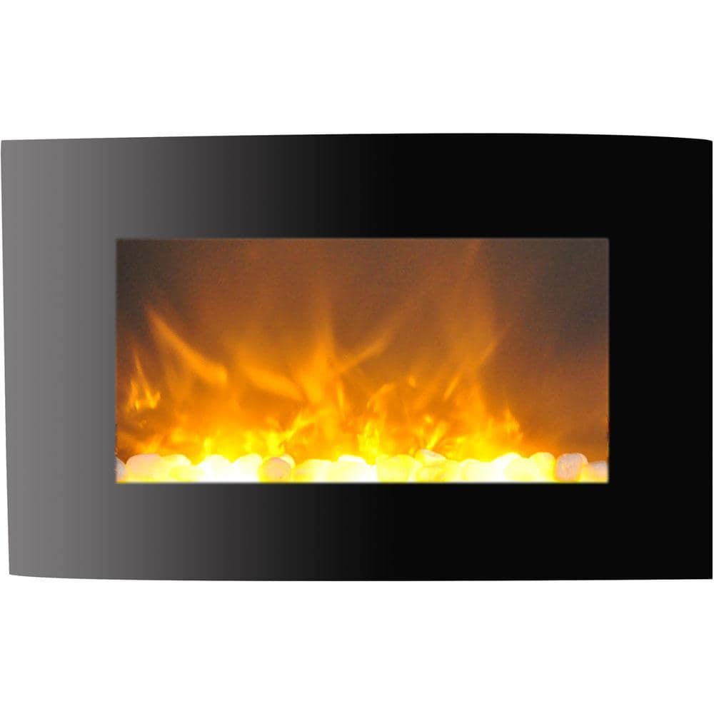 Cambridge 35-in W Black Fan-forced Electric Fireplace CAM35WMEF-1BLK