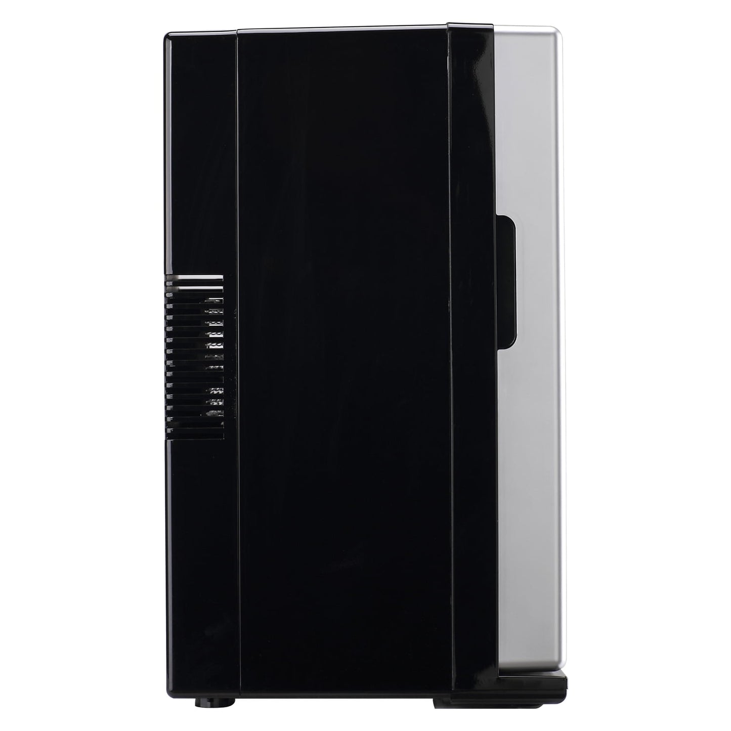 12.68-Qt./18-Cans/4-Wine-Bottles 40-Watt Retro Beverage Fridge with Temperature Control, EFMIS567-SILVERPT
