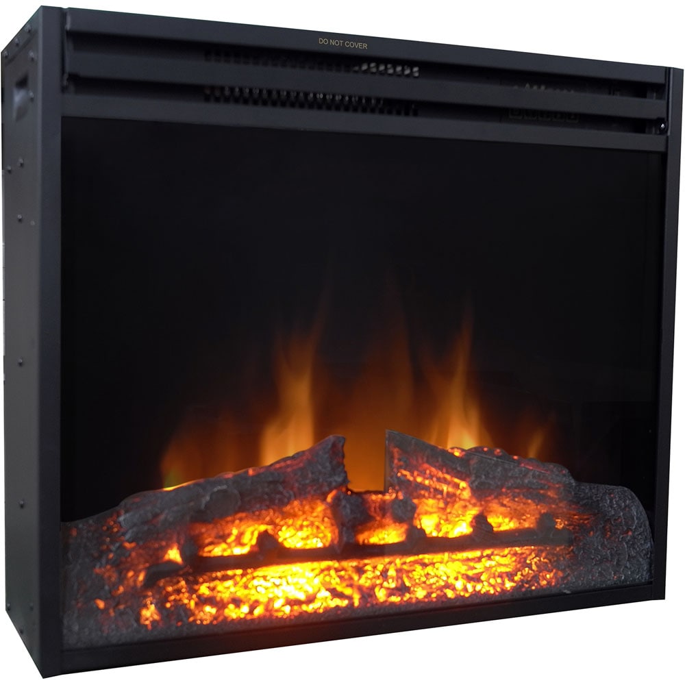 Cambridge 27-in W Black Fan-forced Electric Fireplace CAM28INS-1BLK
