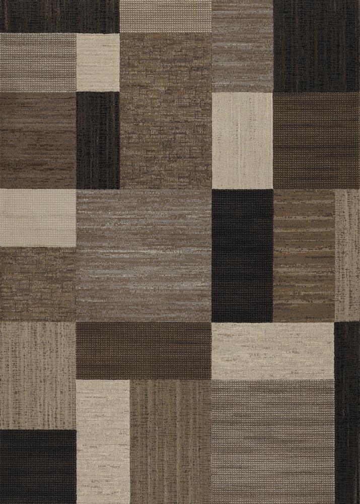 Couristan EVEREST 5 x 7 (ft) Loomed Brown-Multi Rectangular Indoor Geometric Bohemian/Eclectic Pet Friendly Area rug