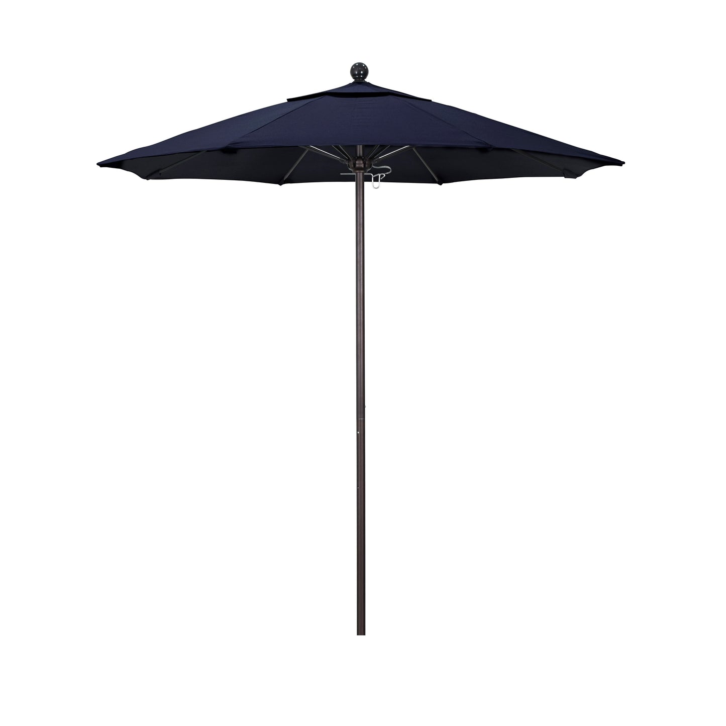 California Umbrella 7.5-ft Aluminum Navy No-tilt Market Patio Umbrella