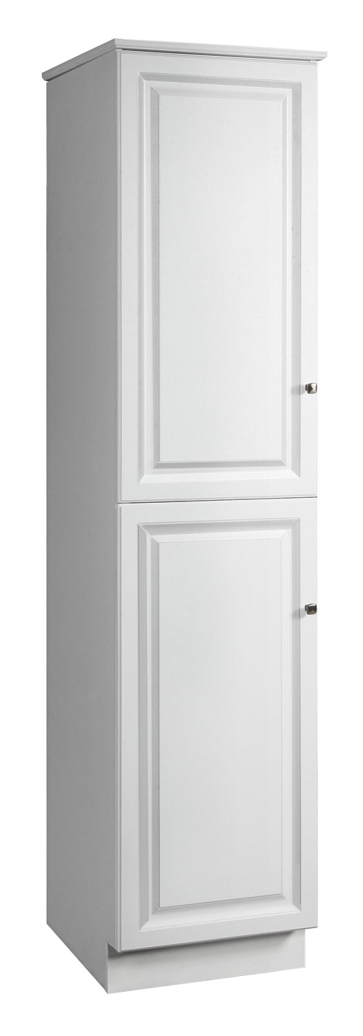 Design House Wyndham 18-in x 84-in x 21-in White Freestanding Linen Cabinet