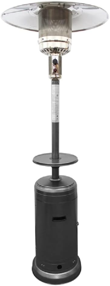 Hiland Outdoor Patio Heater in Hammered Silver