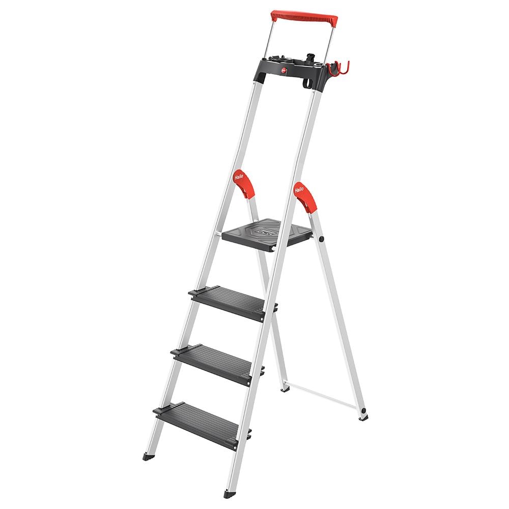Hailo L100 Pro 5.4-ft Aluminum Load Capacity Platform Step Ladder 9204016001