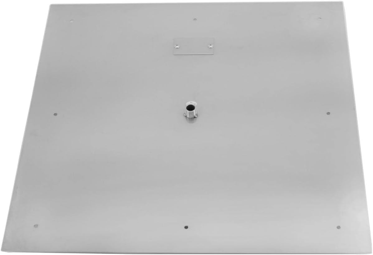 Blaze Outdoor Products Firenado 24-Inch Flat Square Stainless Steel Burner Pan - FN-24FLT-SQP