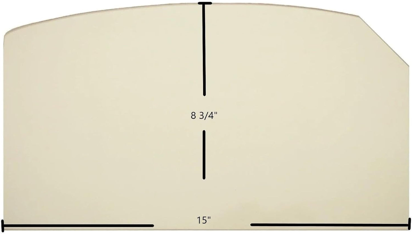 Lopi 380/440 Single Door, Model X Ceramic Glass Panel – 15" x 8 3/4" (Part #994-00099)