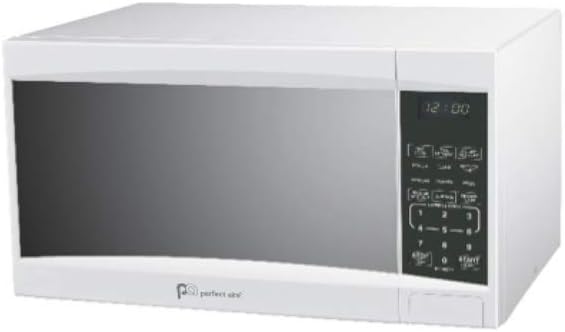PerfectAire, Silver Perfect Aire 1pmw11 Microwave, White, 1.1 Cu. Ft, One Size