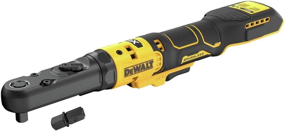 DEWALT 20V MAX XR Cordless Ratchet, 3\/8" and 1\/2" Sealed Head Ratchet, Bare Tool Only (DCF510B)