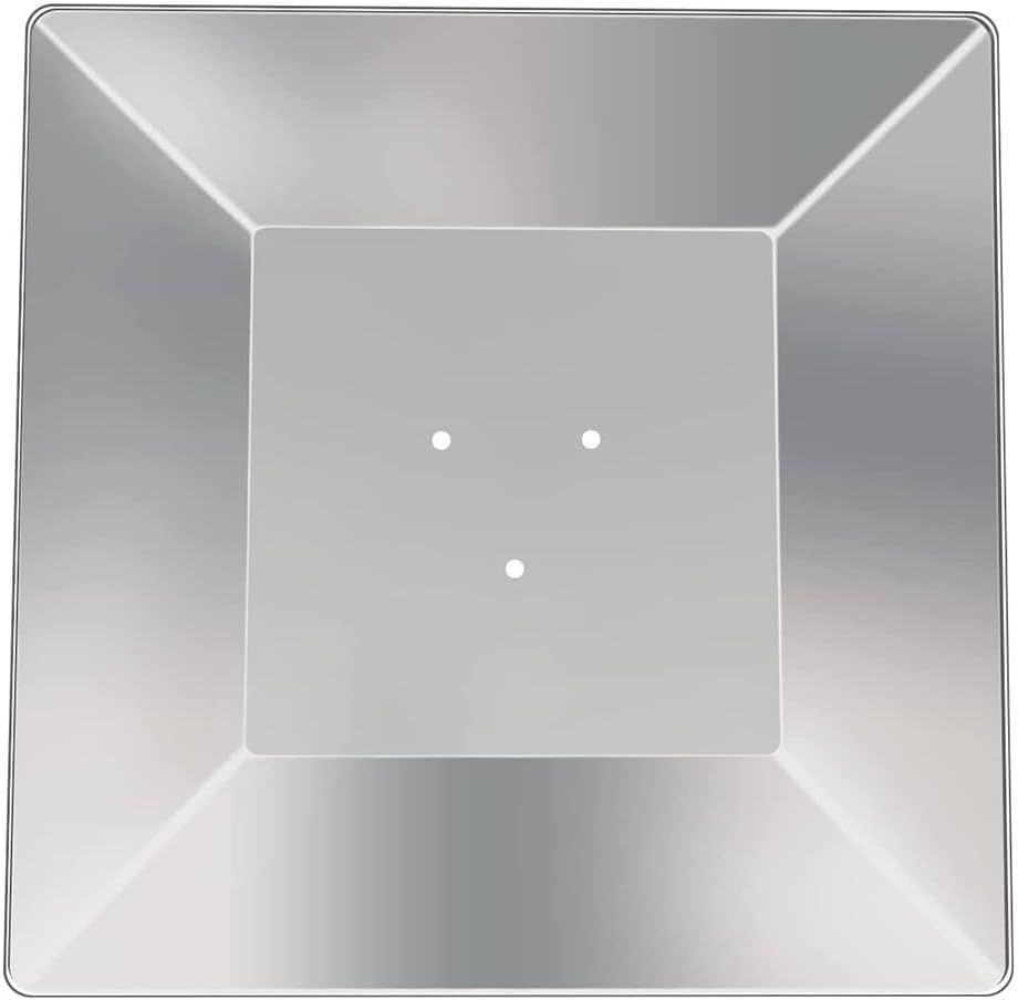 Square Aluminum Replacement Reflector Flame Shield for Pyramid Style Patio Heaters, Outdoor Heater Canopy Top Cover for Most Models Featuring to Improve Heat Output Evenly(11cm)