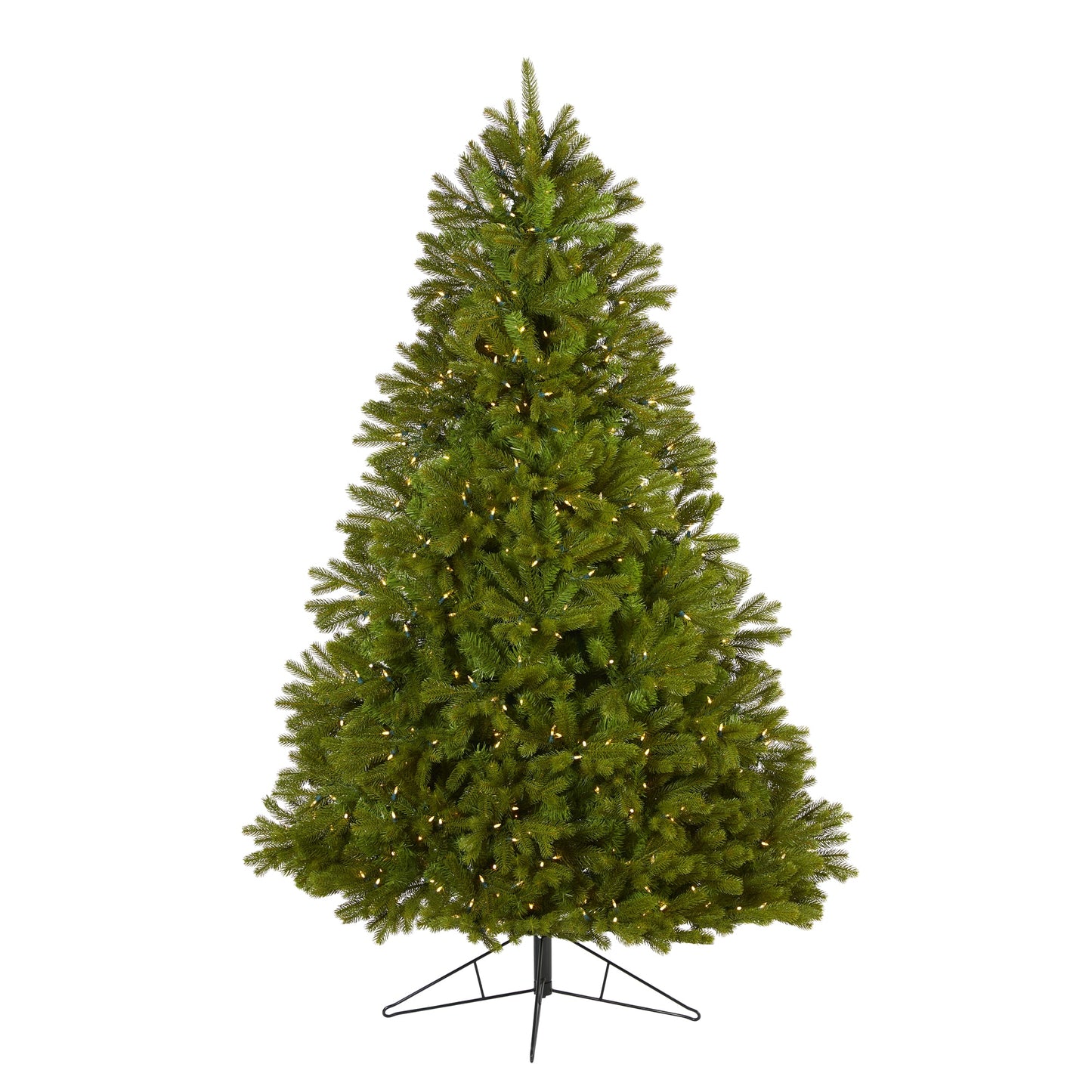 Nearly Natural 7-ft Spruce Pre-lit Artificial Christmas Tree with White LED Lights