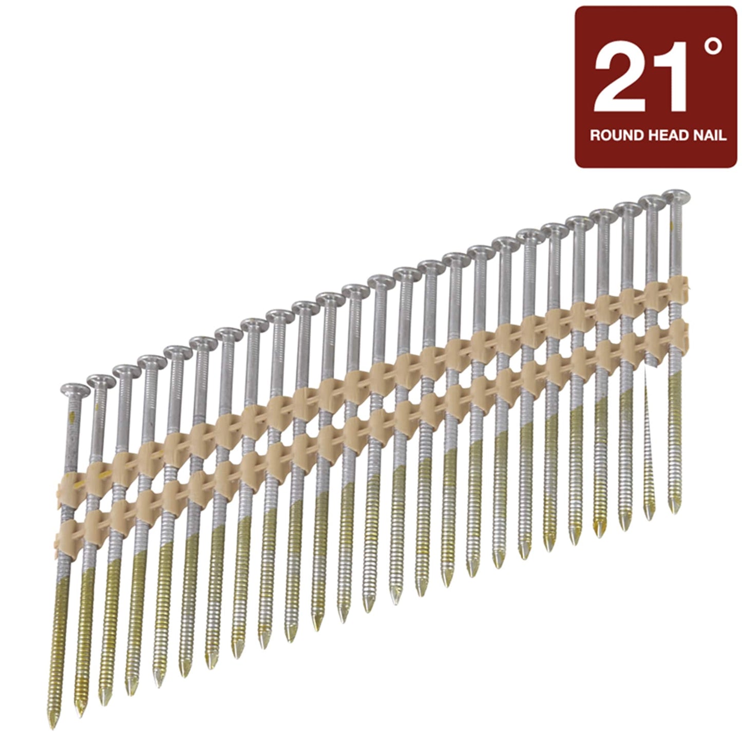 Metabo HPT 3-in x 0.12-in 21 Degree Stainless Steel Ring Shank Collated Framing Nails (1000-Per Box) 10151SHPT