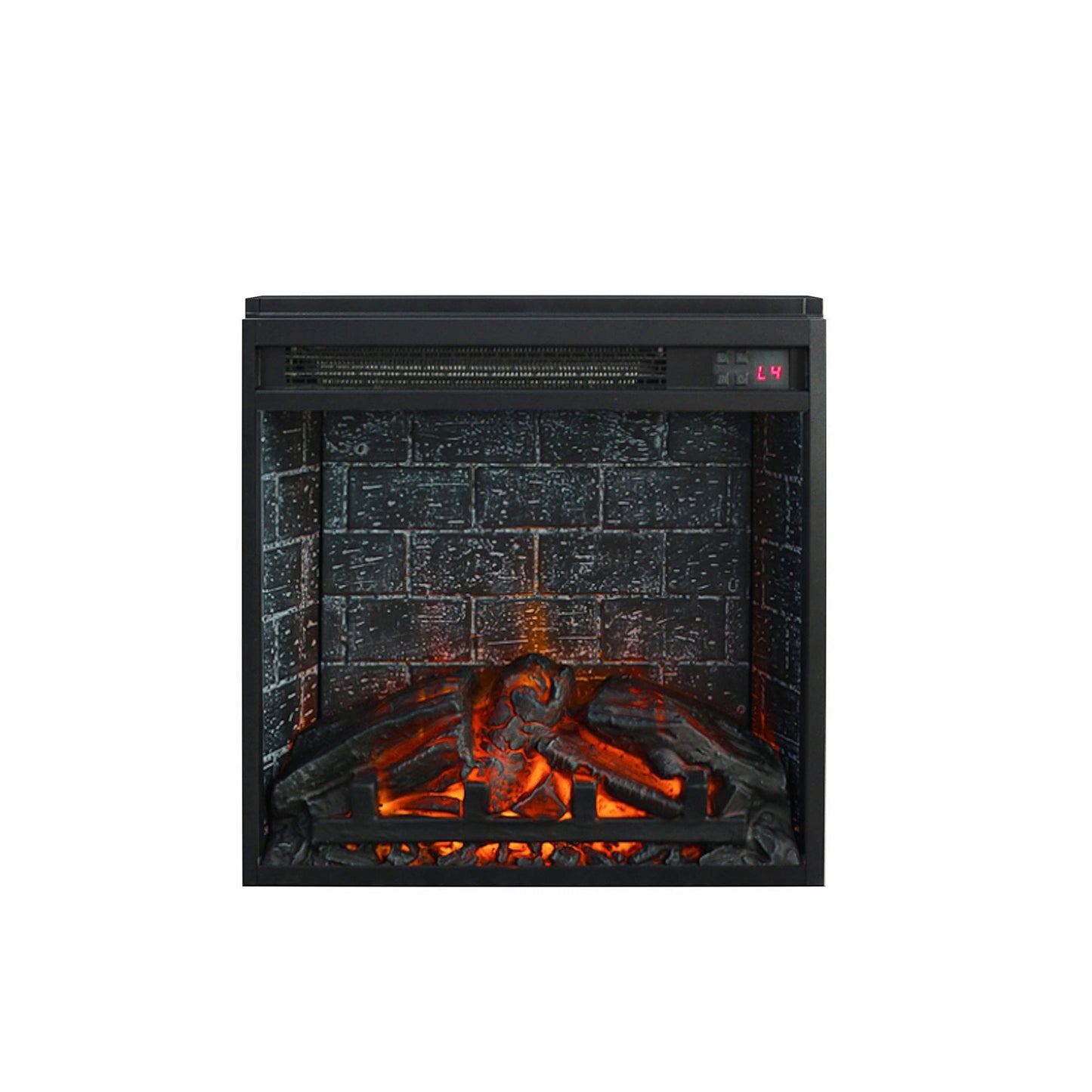 Ameriwood Home 18-in W Black Fan-forced Electric Fireplace 3603096COM