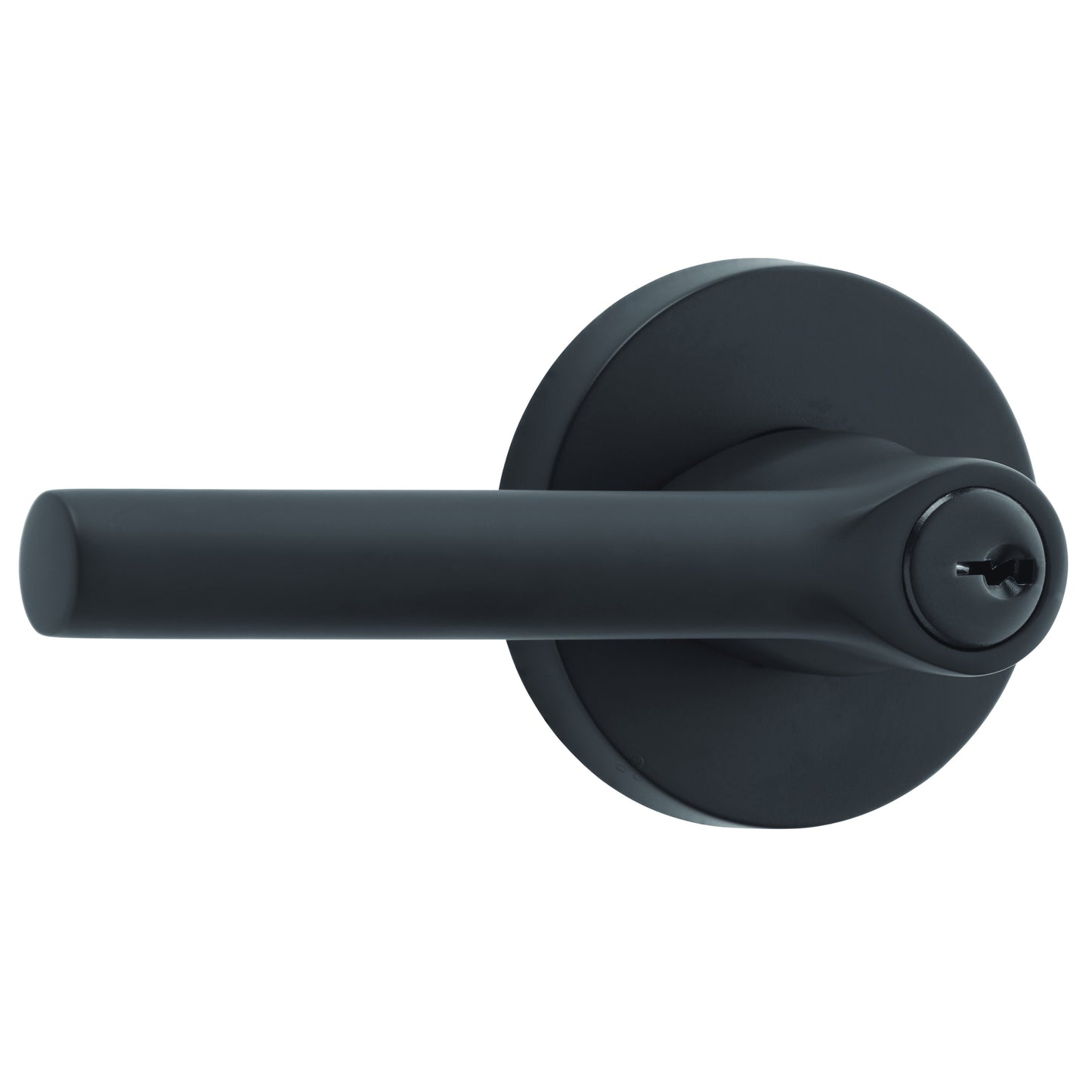 Baldwin Reserve Satin Black Interior/Exterior Keyed Entry Door Handle ENTUBCRR190