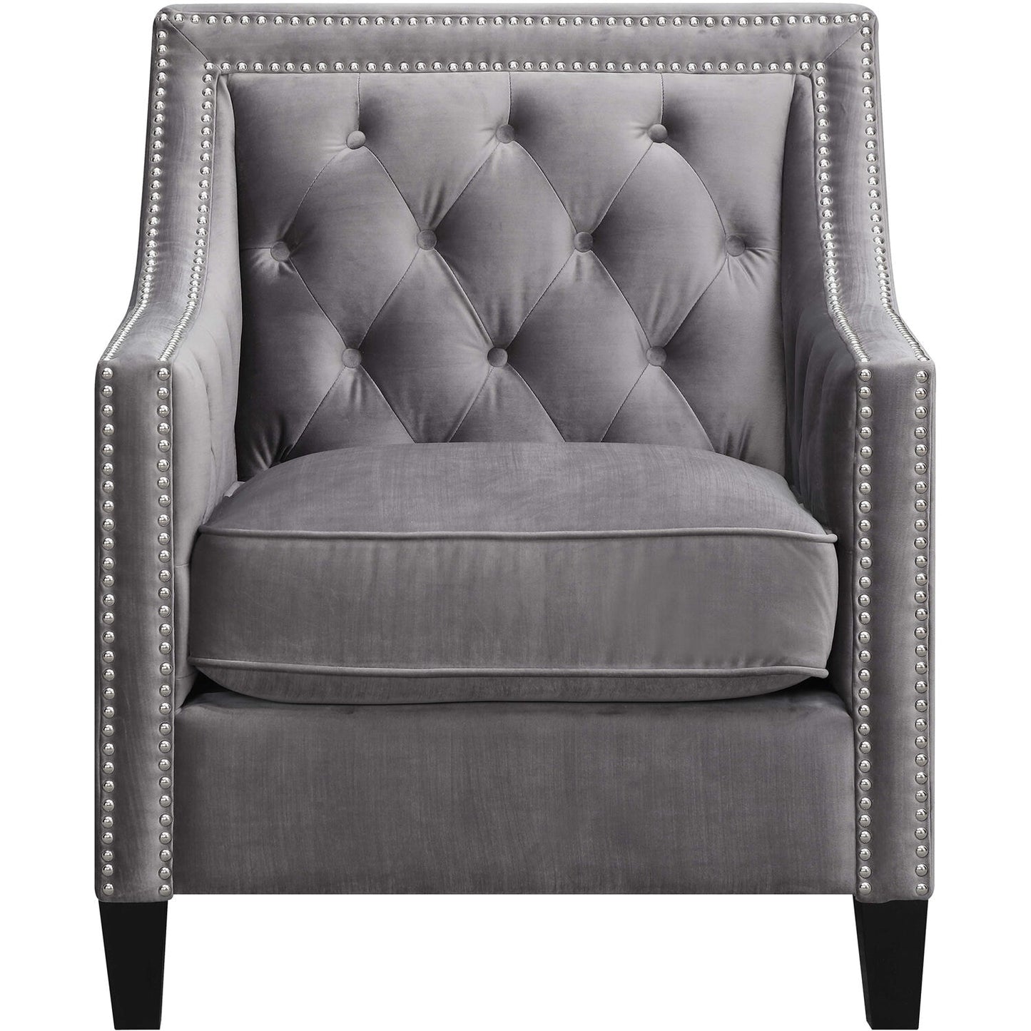 Hanover Antique Steel Grey Accent Chair
