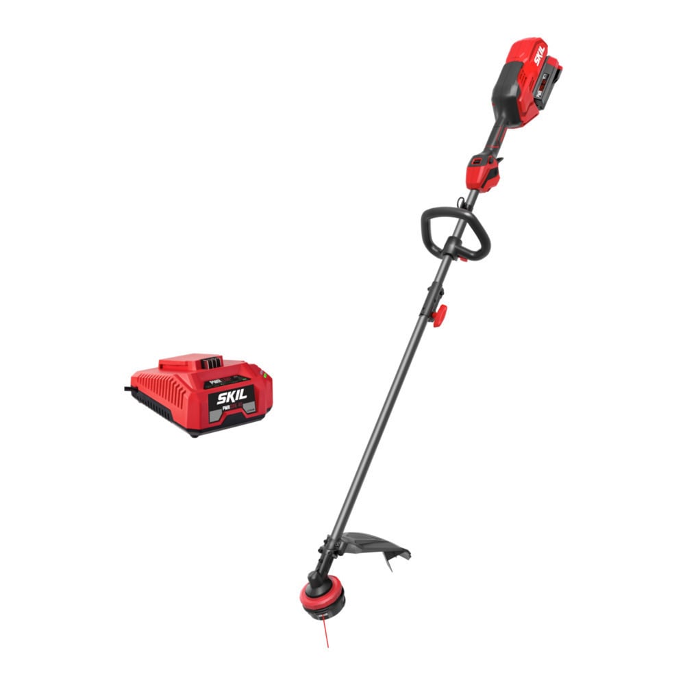 SKIL Multi-Head System 40-volt 16-in Straight Shaft Attachment Capable Battery String Trimmer 4 Ah (Battery and Charger Included) PLT1500C-10