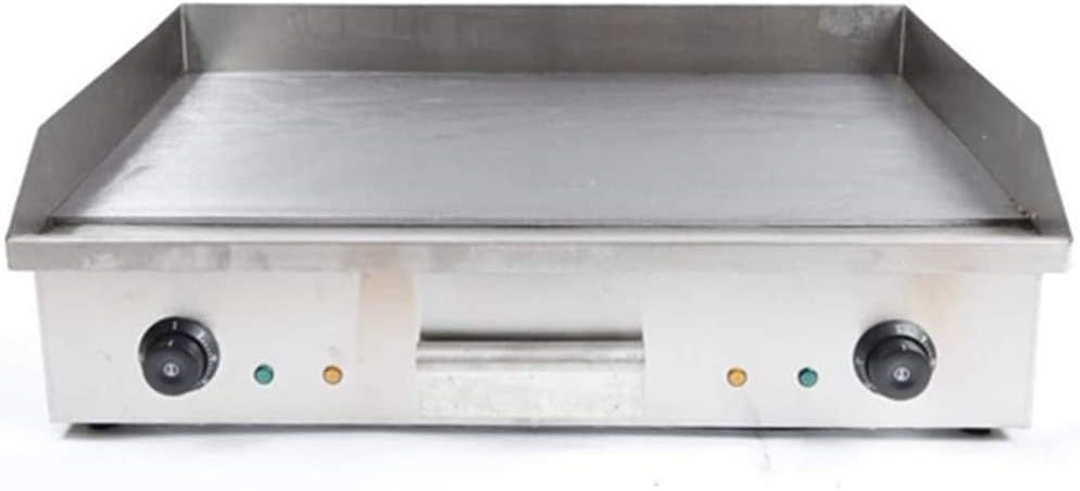 Commercial Electric Griddle 110V 4400W Electric Flat Top Griddle Non-Stick Teppanyaki Grill, 29'' x 16'' Cooking Plate, Stainless Steel Restaurant Electric Countertop Griddle Tabletop Grill