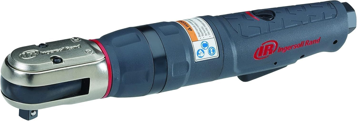 Ingersoll Rand 1207MAX-D3 3\/8\u201D Drive Air Ratchet Wrench, Power Tool w\/ Up to 65 ft lbs \/ 88 Nm Torque Output, Max Control, Variable Speed Regulator, Adjustable Exhaust, Feather Touch Trigger, Gray