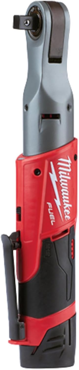 Milwaukee M12 FUEL 1/2" Ratchet with 2 Batteries and Charger Kit 2558-22