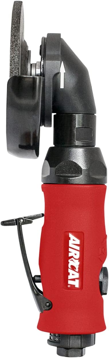 AIRCAT Pneumatic Tools 6340-A: 1.0 HP 4-1/2-Inch Angle Grinder with Spindle Lock 11,000 RPM