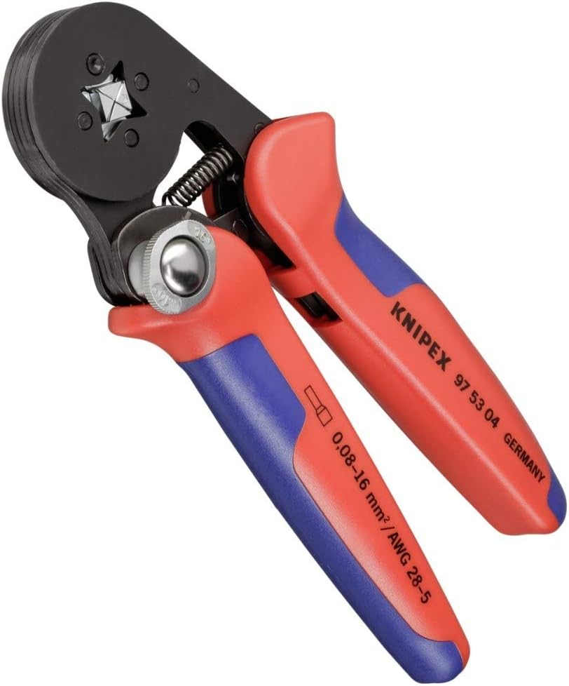 KNIPEX Tools 97 53 04 Crimping Pliers for end sleeves with lateral access 0,08-10\/16mm
