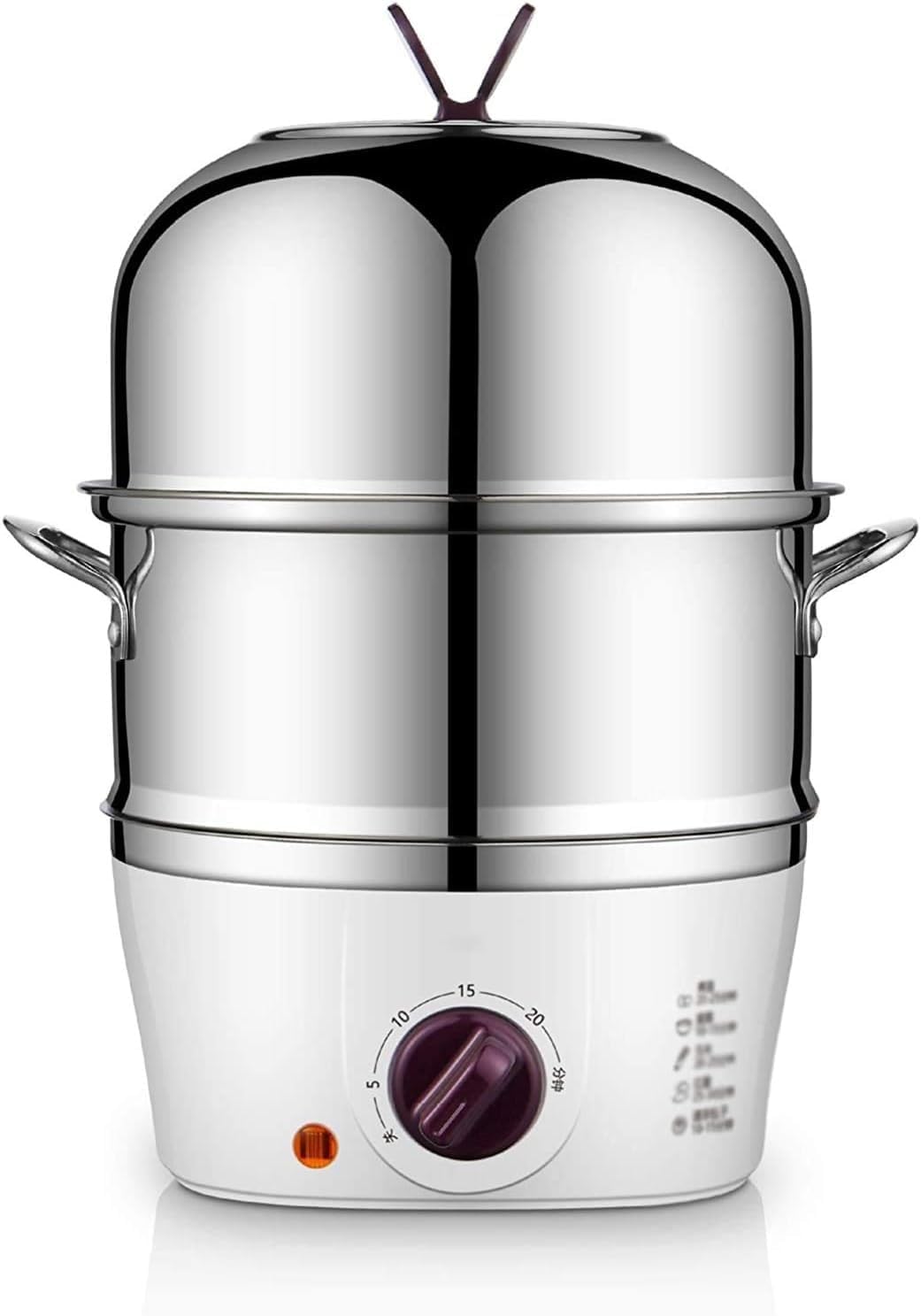 Egg Boiler Electric Egg Boiler Multifunctional Electric Steamer Mini Stainless Steel Egg Cooker Capacity 7 Egg Noise Free Technology Automatic Shut Off Blue 17.5x28cm