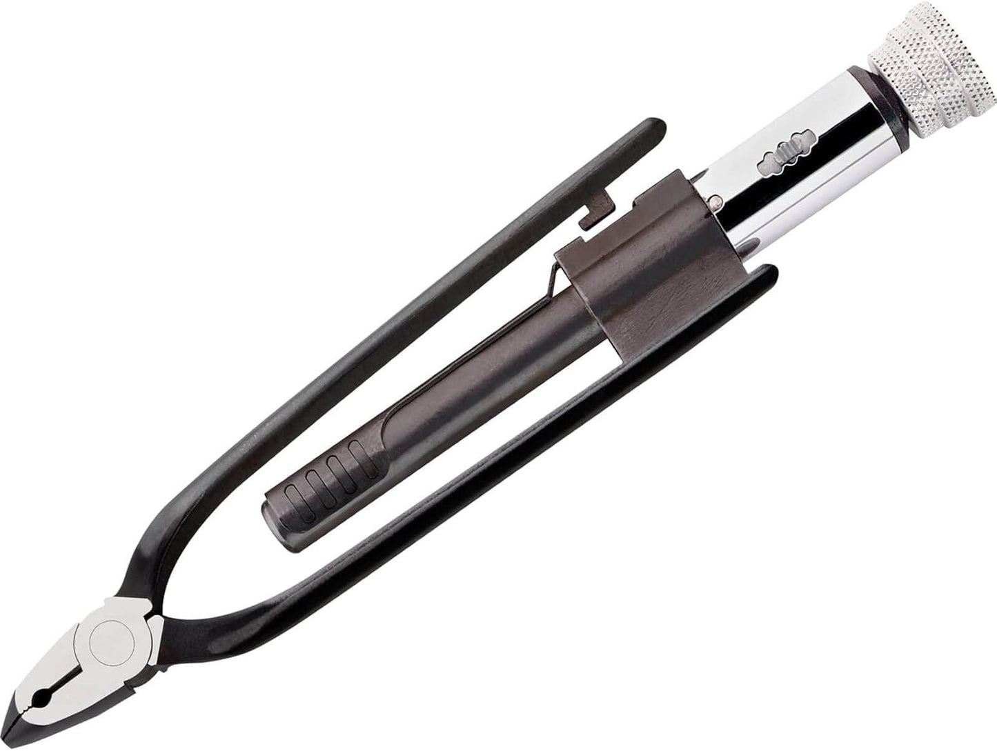 Stahlwille 65751220 Wire Twisting Plier, Made of Chrome Vanadium w\/Gunmetal Finish on Head and Handles, w\/Side Cutter & Serrated Jaws for Positive Grip, For Wire Locking of Metal Fasteners, L.230 mm