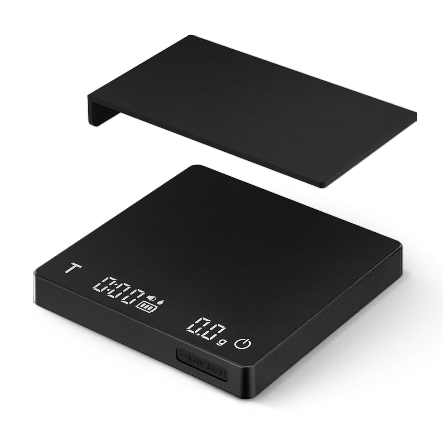 MHW-3BOMBER Mini Coffee Scale with Timer,Rechargeable Espresso Scale with Gravity Sensing,2kg\/0.1g Precision Scale for Espresso&Pour-Over Coffee,Portable Digital Kitchen Scale,Black ES6029B-OS