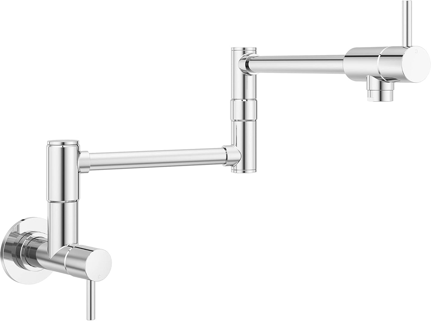 Pfister Lita Pot Filler Kitchen Faucet, 2-Handle, Wall Mounted, Single Hole, Polished Chrome Finish, GT533PFC