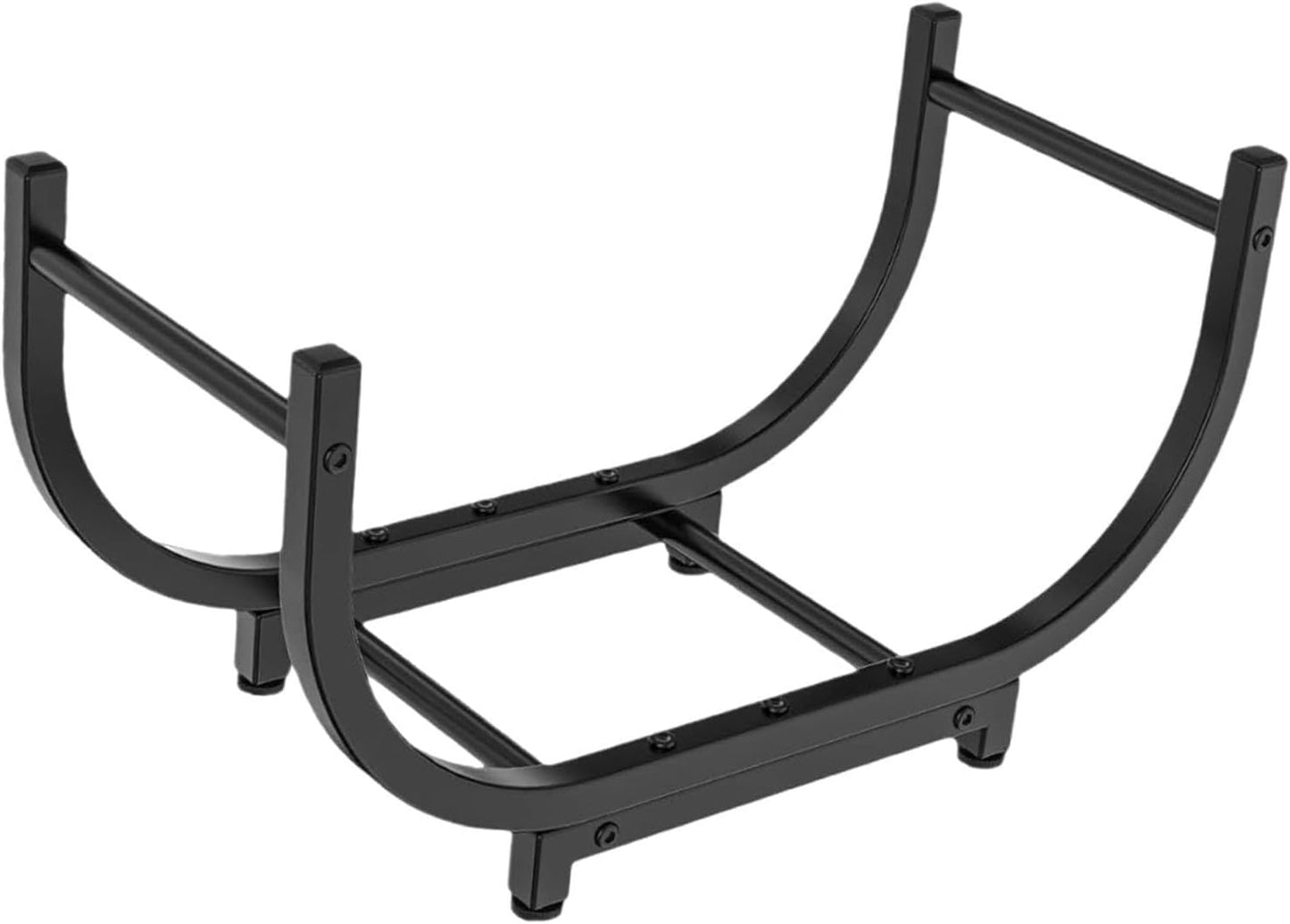 Firewood Rack Fireplace Wood Storage Holder Decoration Stand Outdoor Lumber Storage Carrier Iron Logs Stand Stacker Holder