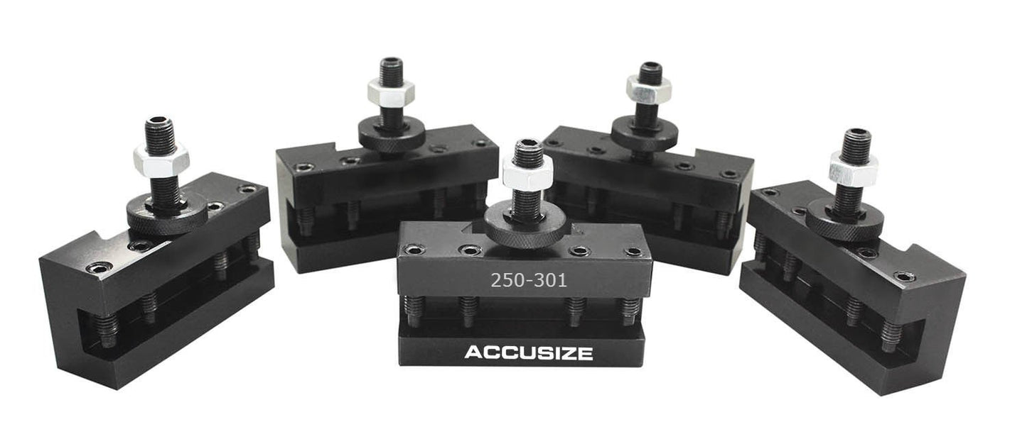 Accusize Industrial Tools 5 Pcs Style Cxa Turing and Facing Quick Change Tool Post Holder, 0250-0301x5