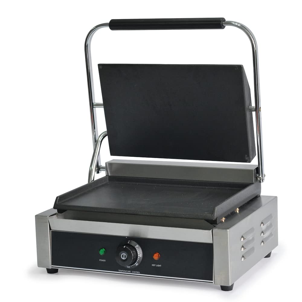 GS1620 Sandwich/Panini Grill with 13" x 8 1/2" Flat Heater Plates, Stainless Steel
