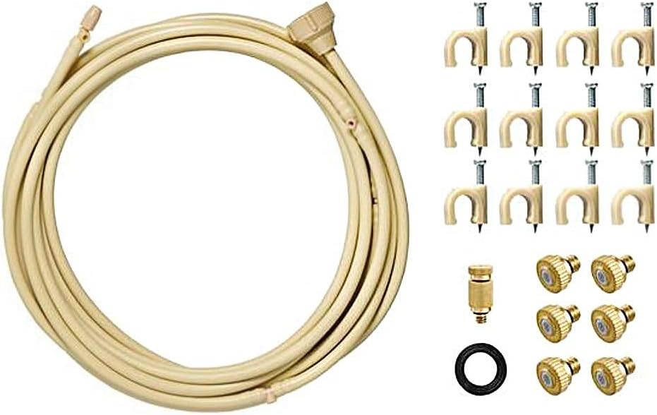 Orbit 10-Pack 3\/8" Basic Outdoor Misting System Kit, Patio Water Cooling Mist Cool 20030