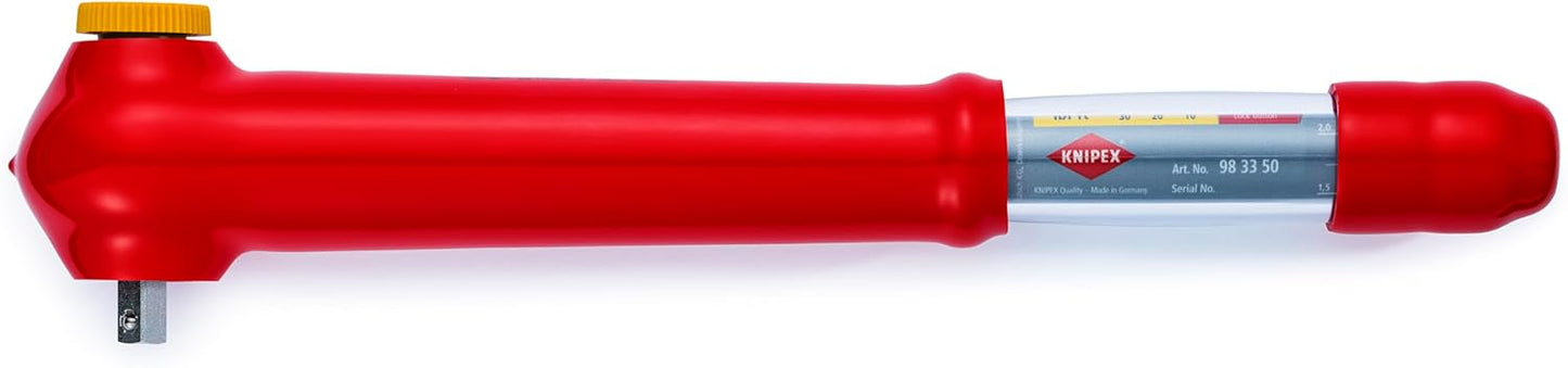 KNIPEX Reversible Torque Wrench, 3/8" Drive-1000V Insulated