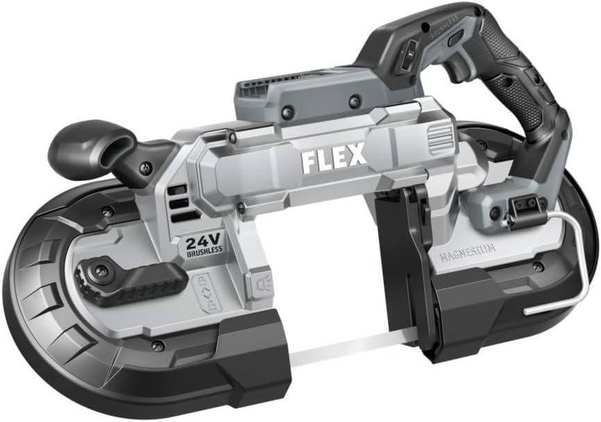 FLEX 24V Brushless Cordless 5-Inch Deep Cut Band Saw Tool Only, Battery and Charger Not Included - FX2351-Z