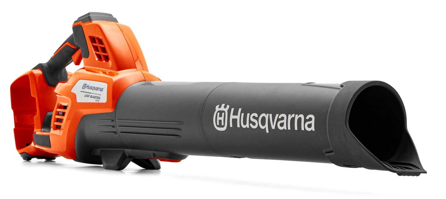 Husqvarna Leaf Blaster 350iB 40-volt 800-CFM 200-MPH Battery Handheld Leaf Blower (Battery and Charger Not Included) 970569903