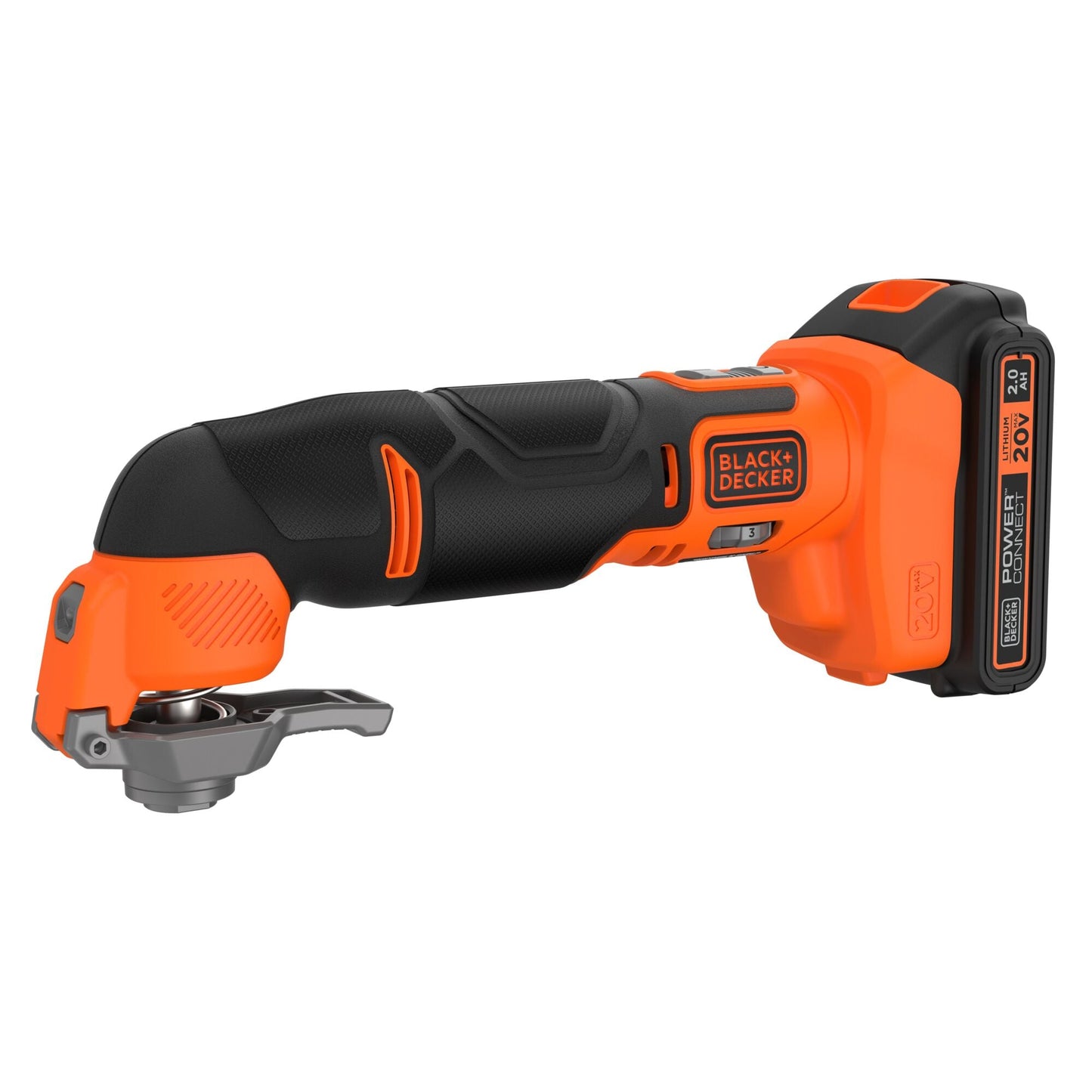 BLACK+DECKER 20-volt Cordless Variable 17-Piece Oscillating Multi-Tool Kit (1-Battery Included) BDCOS20D1K