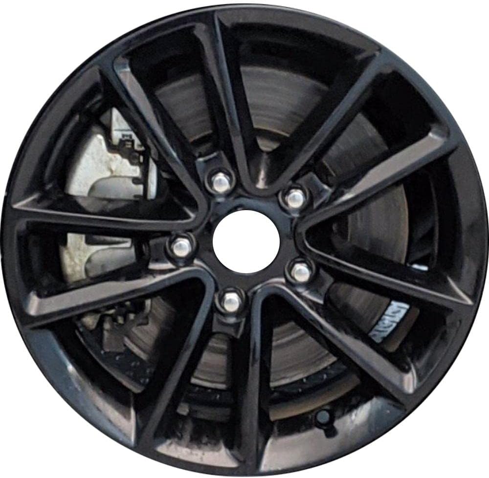 New 17x6.5" 17 Inch Replacement Gloss Black Alloy Wheel Rim fits Dodge Grand Caravan 2019 2020