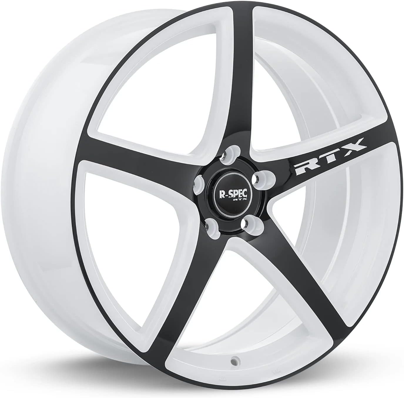 RTX Illusion 17x7.5 5x114.3 White & Black 42mm Wheels
