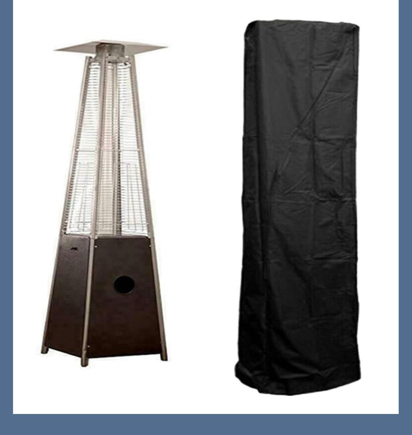 Outdoor Courtyard Heater Dust Cover 210D Silver Coated Oxford Cloth Dust and Heat Dissipation Protection Cover