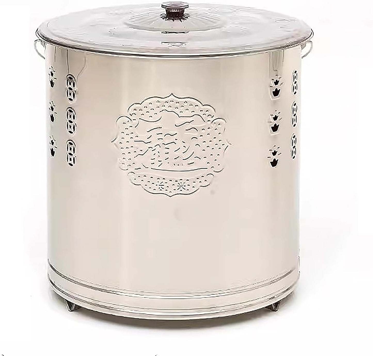 Incinerator, Stainless Steel Burning, Incinerator Burn Barrel, for Paper Leaf, Trash, with Grid and Liner(Large)