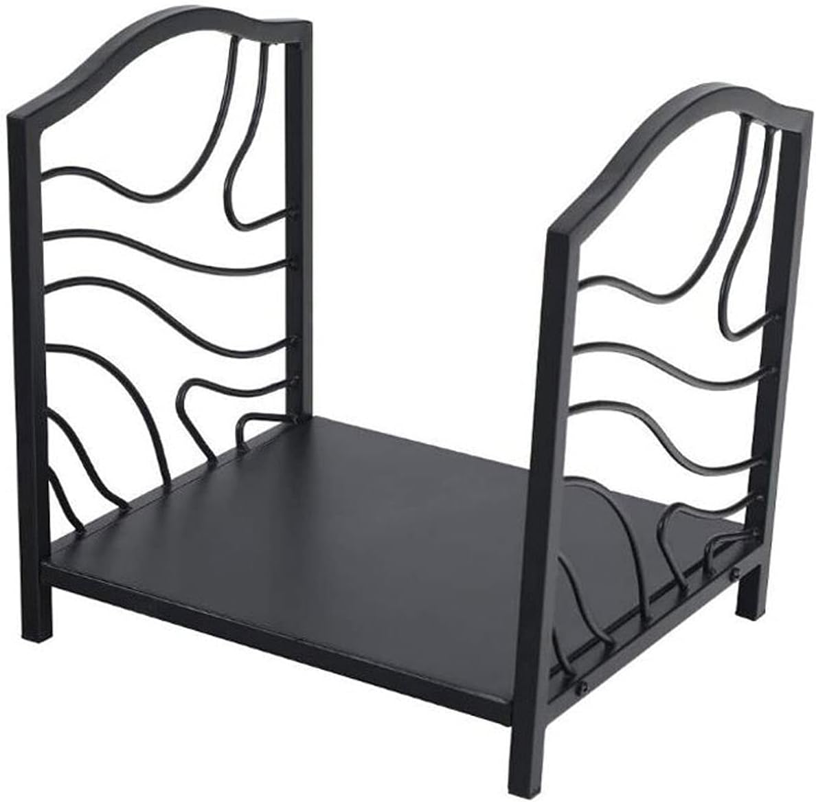 Firewood Rack Outdoor Indoor Fireplace Wood Storage Rack Firewood Holder Storage Fire Wood Organizers and Storage Heavy-Duty Log Stacking Metal Frame Firewood Storage Racks,