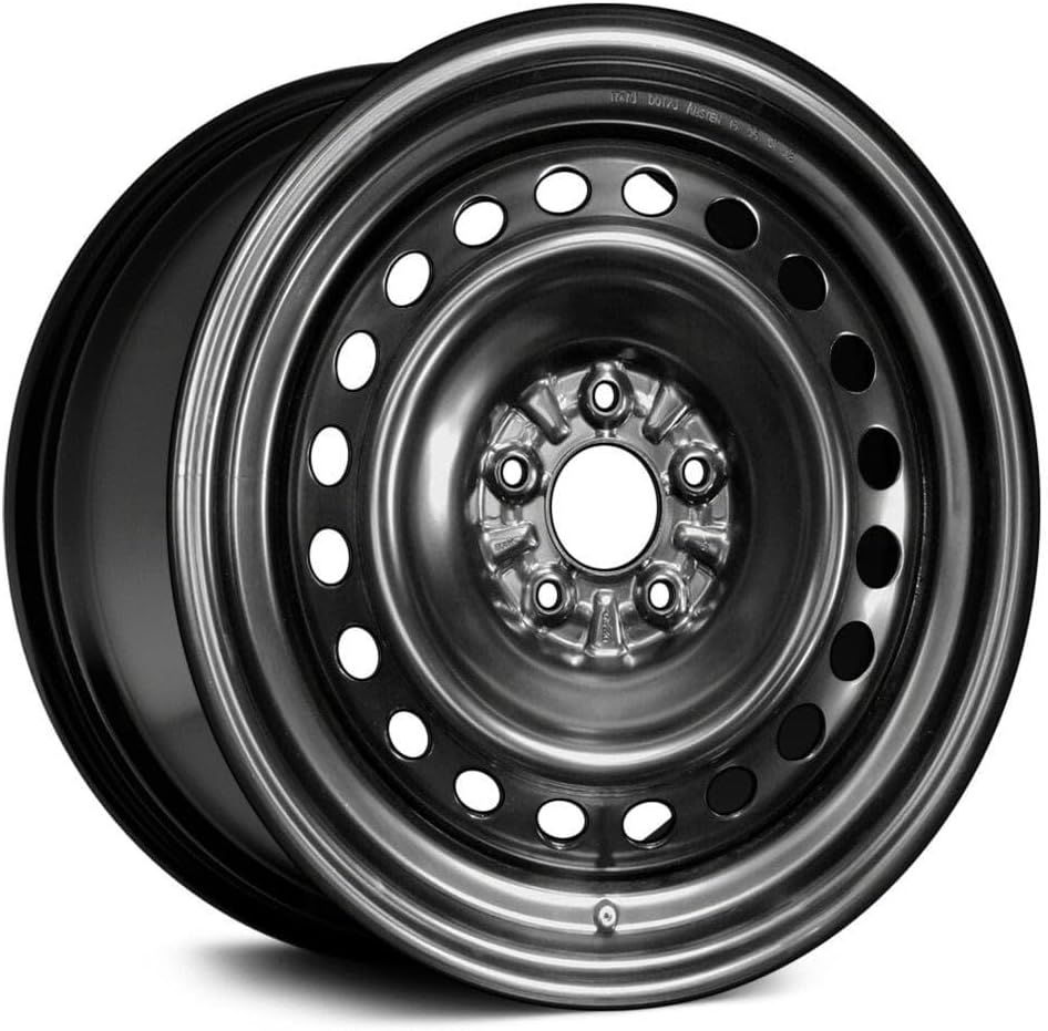 17x7 inch Steel Wheel Rim for 2014-2017 Nissan Rogue (20-Hole Design) - Black 5 Lug 114.3mm