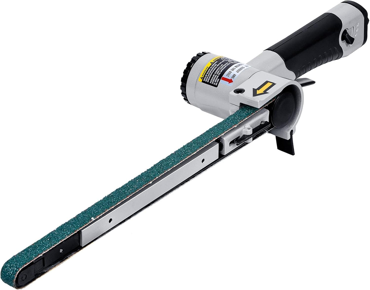 Air Belt Sander, Mini Belt Sander for Woodworking\/Metal Working Handheld All Angle Grinder Belt Sander Industrial Pneumatic Tool (1\/2" x 24")