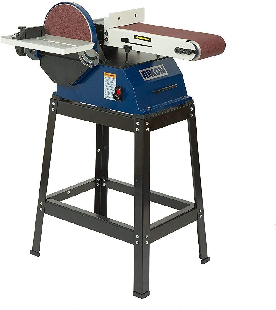 RIKON Professional Power Tools 6” x 48” Belt with 10” Disc Sander, 50-122