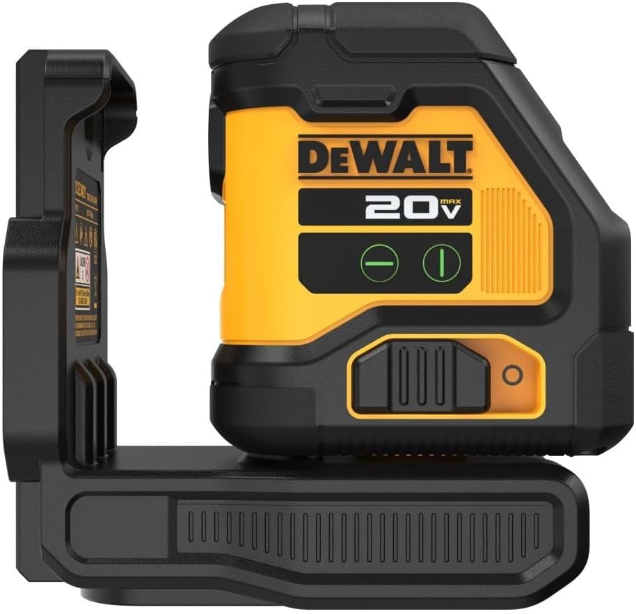 DEWALT 20V MAX, Laser Level, Cross Line Laser, Green, Bare Tool Only (DCLE34021B)