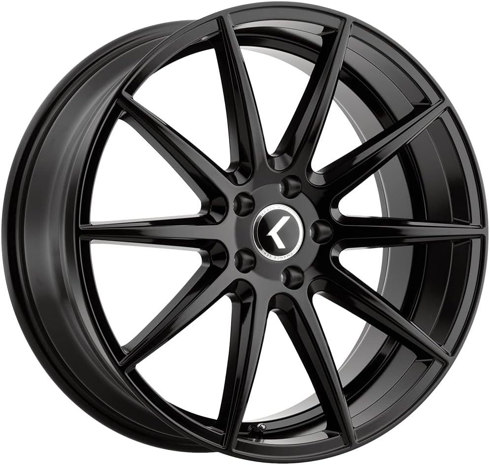 KRAZE KR194 Gloss Black Wheel with Aluminum (18 x 8. inches /5 x 5 mm, 40 mm Offset)